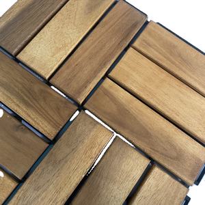 Dalles de sol en bois d'acacia du Vietnam, interverrouillables, antidérapantes, imperméables, avec un design contemporain et une finition mate - Product Image 5