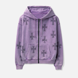 Sudadera con capucha de lana informal de invierno para hombre, 100% algodón, secado rápido y transpirable, diseño personalizable, servicio OEM - Product Image 1
