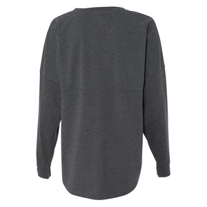 Sudadera de algodón de gran tamaño para mujer, jersey con hombros caídos, estampado personalizado, sudaderas informales de talla grande de alta calidad - Product Image 3