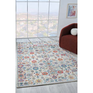 Alfombra Clásica Vintage de Color Marfil Multicolor 7660 Set Netline Home 80x150cm - Product Image 2