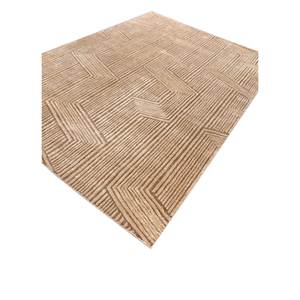 พรมอะคริลิคถักมือลายเรขาคณิตสีเบจน้ำตาลคลาสสิก รุ่น Aprezo สำหรับบ้าน สำหรับทางเดิน รูปทรงสี่เหลี่ยมผืนผ้า รุ่น AIAR-3019 - Product Image 2