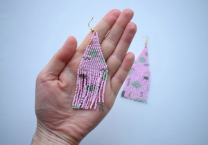 Boucles d'oreilles en perles faites à la main pour femmes bijoux de mode élégants personnalisés produit de vente chaud pour les filles - Product Image 6