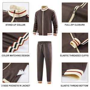 Survêtement de gymnastique d'entraînement de haute qualité Conception sur mesure deux survêtements de gymnastique de jogging pour hommes de 2 pièces - Product Image 4