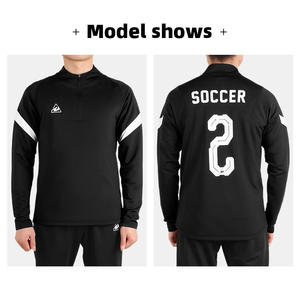 Herbst und Winter Warme Langarm Fußball Sport trainings kleidung Benutzer definierte Sublimation Fußball trainings kleidung für Männer - Product Image 6