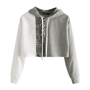 Oversized Lightweight Women's <b>Winter</b> Streetwear Knitted Crop <b>Top</b> Hoodies Eco-Friendly Breathable Hooded Premium Quality Casual - Product Image 1
