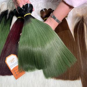 Multiple Colored Bone Straight Human Hair Short Combo 10" and <b>12</b>" With Closure for Full Wig Wholesale Price - Product Image 4