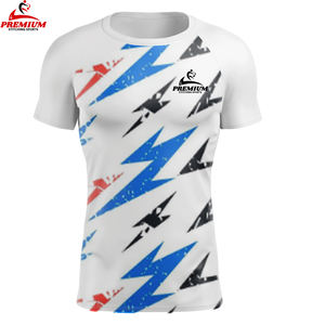 Logo personnalisé Chemise de compression hommes séchage rapide Gym Fitness vêtements de sport t-shirt Gym hommes - Product Image 4