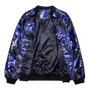 Veste bomber duffle chaude à prix bas personnalisée 2026, couleur bleue, col à capuche, décoration brodée, vente en gros pour hommes et femmes, hiver - Product Image 3