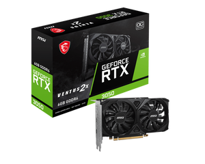 M S I Ge Force R T X 3050 VEN TUS 2X 6G GDDR6 OC G r a p h i c C a r d GPU de dos ventiladores para escritorio de juegos - Product Image 1
