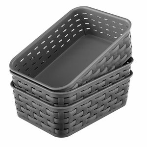 Panier de rangement en plastique Champion Premium, forme ovale, haute qualité, design portable, multi-usages pour la maison, la cuisine, le bureau, l'hôtel - Product Image 4