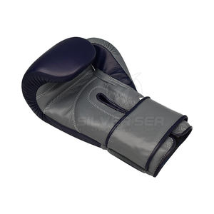 2023 SILVER SEA SPORTS Guantes de boxeo ligeros de cuero de alta calidad profesional Logotipo personalizado Artes marciales transpirables - Product Image 4