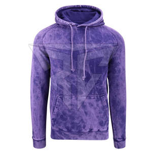 Sudaderas con capucha de lavado de ácido sólido de invierno de diseño de alta calidad estilo callejero superventas para hombres - Product Image 1