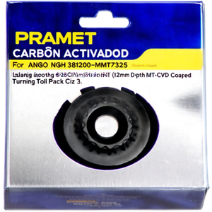 Pour PRAMET ISO RNGH 381200-MMT7325 Plaquette Indexable 12mm de Profondeur Revêtement MT-CVD pour Outil de Tournage Lot de 3 - Product Image 2