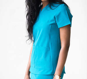 Medical Clinic Nurse Doctor <b>Elastic</b> <b>Waist</b> Side Pockets Scrub <b>Skirt</b>| High Quality Nursing Scrub <b>Skirt</b> for Women - Product Image 5