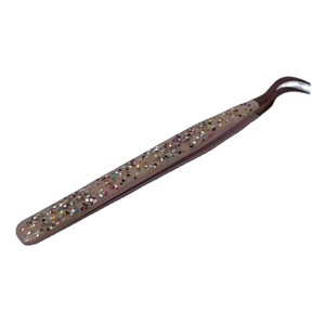 แหนบขนตา สแตนเลส คุณภาพดี แหนบขนตาตรงและโค้ง อุปกรณ์ต่อขนตา - Product Image 1