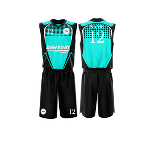 Ensemble de maillots de basket-ball personnalisés, maillot et short en polyester respirant à séchage rapide, vêtements de sport d'équipe pour hommes, femmes et jeunes - Product Image 3