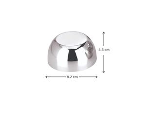 Bol de service artisanal en acier inoxydable de luxe, fabriqué en Inde, adapté à l'agencement des aliments dans les salons, à la mise en place des tables de restaurant et à la décoration de la maison - Product Image 2