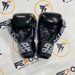 Gants de Kickboxing MMA en Cuir Véritable, Meilleures Ventes, Entraînement aux Arts Martiaux, Rembourrage Confortable, Respirant, Évacuation de l'Humidité - Product Image 6