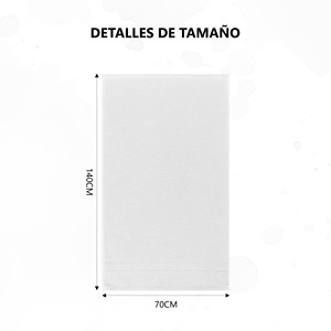 Juego de Toallas de Baño 100% Algodón Tejido de Color Sólido, Suave, Absorbente y Duradero, Toalla de Mano, Toallita - 500g/m2 - Product Image 4