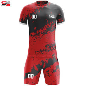 Dernier modèle Maillot de football pour adulte Uniforme de football en polyester respirant personnalisé pour hommes - Product Image 6