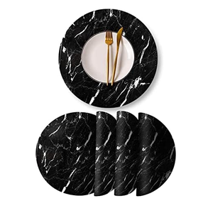 แผ่นรองจานทำด้วยมือเสื่อรองโต๊ะหนังเป็นมิตรกับสิ่งแวดล้อมขนาดสั่งทำได้ - Product Image 4