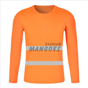 High Visibility Reflective Safety Polyester <b>Waterproof</b> Long Sleeve Shirts & Quick Dry Hi Vis Shorts for Construction <b>Work</b> <b>Wear</b> - Product Image 5