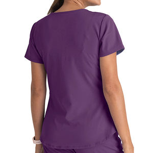 ชุดเครื่องแบบโรงพยาบาลคอตั้งแขนสั้นชุดเครื่องแบบขัด2025 - Product Image 2