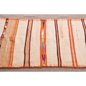 Vintage 2.6x10.7 ft <b>Rug</b>, Turkish <b>Runner</b> <b>Rug</b>, Orange Solid <b>Rug</b> - Product Image 4