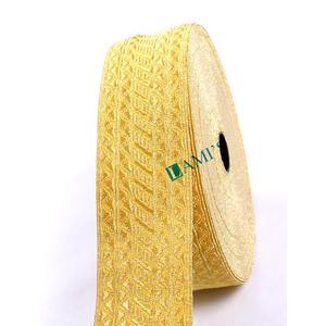 Prix usine or Mylar tresse or garniture pour uniforme église vêtement fantaisie Costume galloon tresses liturgiques - Product Image 6