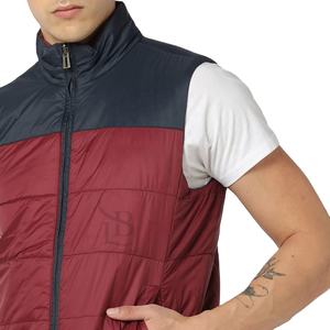 Chalecos acolchados de invierno transpirables de uso informal, chaqueta de diseño con logotipo personalizado para hombre con chaleco sin mangas de tela cálida acolchada para Fitness - Product Image 3