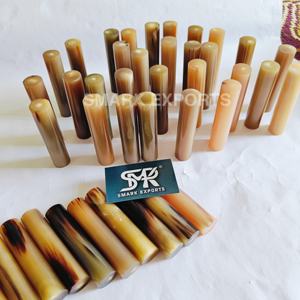 Rouleaux de corne naturelle faits à la main corne de boeuf et de buffle polie pour timbre de sceau de luxe et manche de couteau manche en corne artisanale indienne - Product Image 1