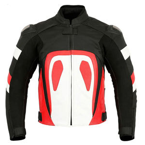 Veste de moto unisexe légère en cuir pour l'hiver, manches longues, imprimé par transfert thermique, design personnalisable, séchage rapide - Product Image 4