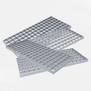 Hot-Dip Galvanized Stainless Steel and Iron Grating for Outdoor Exterior Stair Treads and Platform Walkways grating