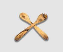 100% serveur de salade en bois écologique sûr pour les aliments avec des couleurs et des tailles personnalisées pour la cuillère et la fourchette de décor de table au meilleur taux raisonnable - Product Image 6