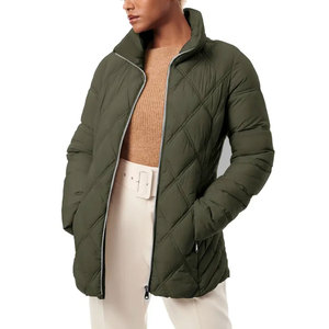 Veste matelassée personnalisable pour femme avec fermeture à glissière, caractéristique isolée et imperméable décontractée - Product Image 5