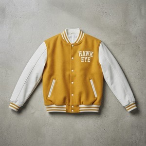Hawk Eye Sports Veste universitaire en laine unisexe personnalisée, style urbain, hiver, coupe oversize, col montant, boutonnée, grande taille, fermeture frontale rapide - Product Image 6