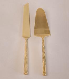 Servidor de pastel moderno con mango elegante y elegante de madera perfecto para cortar y servir rebanadas de pastel en fiestas de cumpleaños - Product Image 2