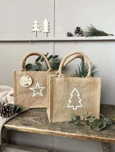 Bolsas de Regalo de Yute 100% Natural de Alta Calidad, Ecológicas y Económicas con Diseño de Dibujos Animados, Material de Yute Natural Personalizable - Product Image 4