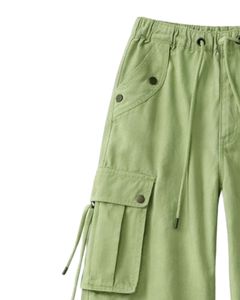 Customized Men Purple <b>Cargo</b> Pants <b>Wide</b> <b>Leg</b> Utility Trousers Streetwear Baggy Fit Multi Pocket Vintage Washed Fashion Denim Pants - Product Image 6