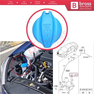 BSP1123 ฝาขวดน้ำยาล้างกระจกหน้ารถ 986233S000 สำหรับโซนาต้าอาเซร่าเจเนซิส i20 i40 i45 ริโอ คาเดนซ่า - Product Image 5
