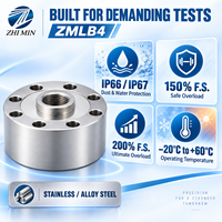 Capteur de force de compression haute précision 2-1000 kN type pancake/donut IP67 pour machine d'essai universelle et presse hydraulique