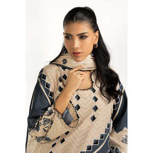 Conjunto de Traje de 3 Piezas con Estampado Khaddar para Mujer IUSTKSD-1106 - Product Image 1