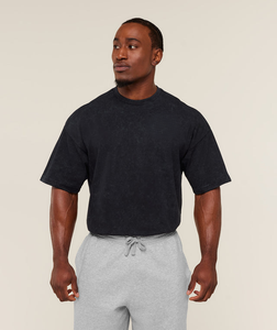 Camiseta Oversize Personalizada para Hombre, 100% Algodón, Impresión Serigráfica, Lavado Ácido, Precio al por Mayor, OEM 2026 - Product Image 1