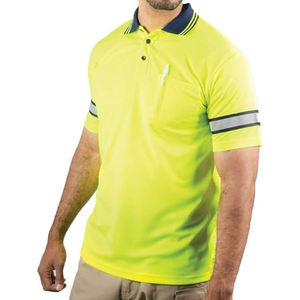 Camisetas Polo de Seguridad Reflectantes Impermeables ANSI Clase 1 con Logotipo Personalizado 2026, 100% Poliéster Unisex para Hombre con Servicio OEM - Product Image 1
