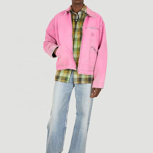 แจ็กเก็ตเบสบอลสำหรับผู้ชายเสื้อแจ็กเก็ตกันหนาวแบบลำลองปกตั้งมีหลายสี - Product Image 5