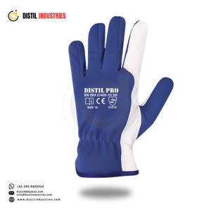 Gants de travail robustes en cuir grainé de vachette, respirants, imperméables, anti-coupure, doux et confortables, protection des mains et des bras - Product Image 3