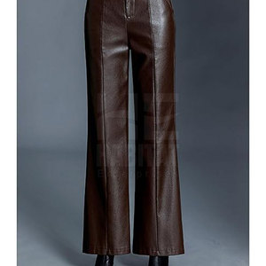 กางเกงหนังผู้หญิงใส่สบาย เอวสูง กางเกงหนังนุ่มมีสไตล์และทนทาน - Product Image 4