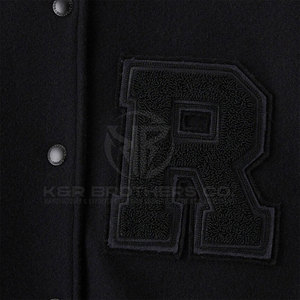 Premium Men Varsity <b>Jacket</b> <b>Leather</b> Sleeves Durable <b>Retro</b> Letterman Outerwear for Winter Casual Wear - Product Image 3