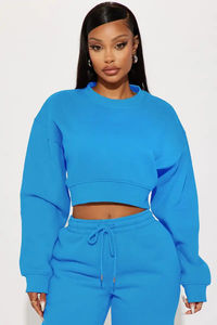 Chaud dernier Style personnalisé couleur unie femmes survêtement fabrication meilleure qualité Fitness Joggers en gros vêtements d'hiver survêtements - Product Image 2