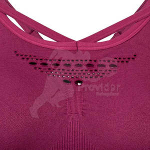 Soutien-gorge de sport respirant et écologique à soutien élevé pour femmes avec logo avant à séchage rapide Conceptions personnalisées en stock - Product Image 5